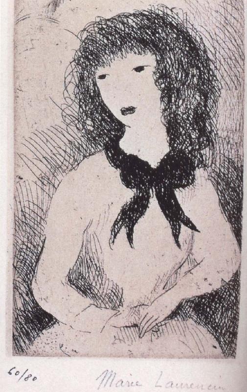 Femal wearing the hat, Marie Laurencin